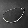 Transparent Acrylic Blank Pendants TACR-Z003-01D-4