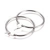 Tarnish Resistant 201 Stainless Steel Hoop Earrings EJEW-I232-02B-P-2
