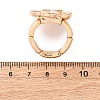 Zinc Alloy & Enamel Stretch Finger Rings for Women RJEW-M101-01A-G-5