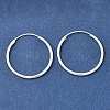 Brass Hoop Earrings EJEW-G474-01S-04-4