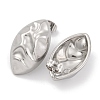 Non-Tarnish Horse Eye 304 Stainless Steel Stud Earrings EJEW-H013-26P-2