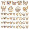 45Pcs 9 Styles Alloy Pendants ALRI-PH0001-30-1