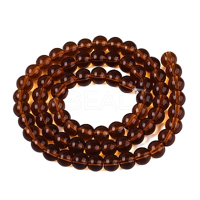 Transparent Glass Beads Strands GLAA-T032-T6mm-30-1