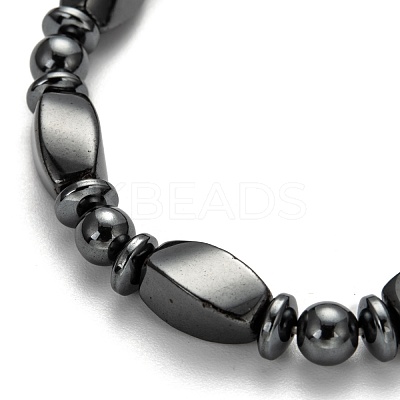 Non-Magnetic Synthetic Hematite Bracelets BJEW-E003-8-1