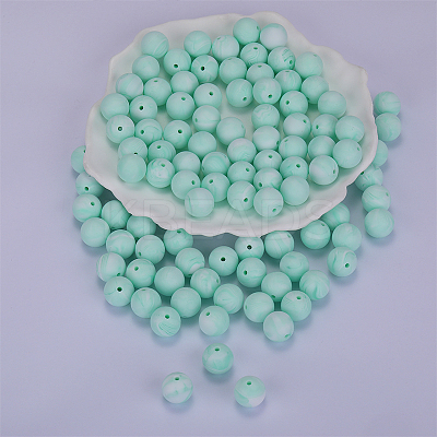 Round Silicone Focal Beads SI-JX0046A-60-1
