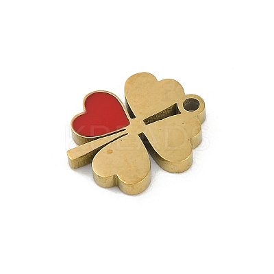 304 Stainless Steel Enamel Charms STAS-I325-100B-G-1