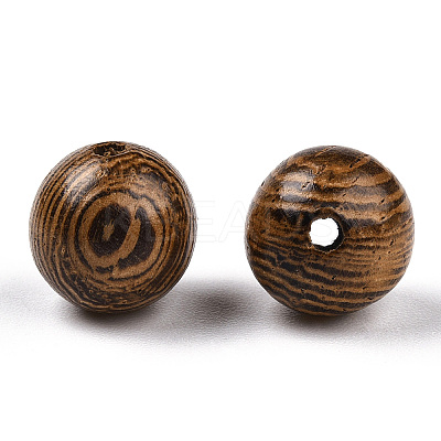 Natural Wenge Wood Beads WOOD-S659-18-LF-1
