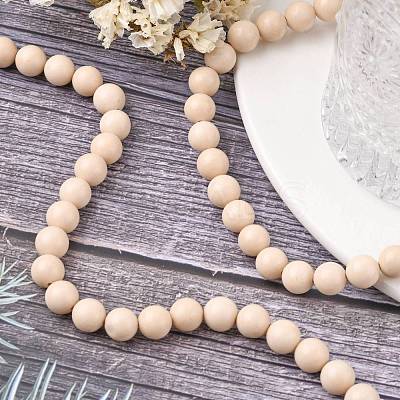 Natural Fossil Beads Strands X-G-E110-8mm-2-1