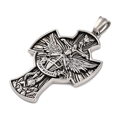 304 Stainless Steel Big Pendants LS-STAS-P372-05AS-1