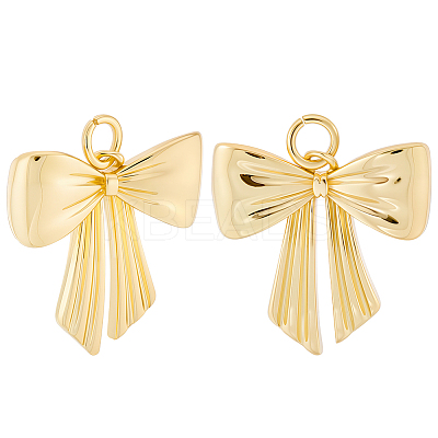 10Pcs Brass Pendants KK-BBC0020-45-1
