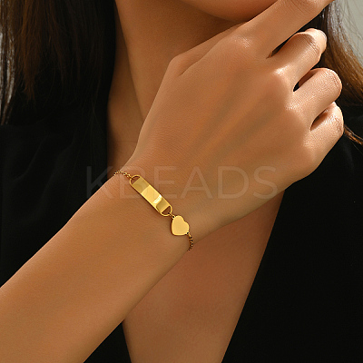 Stainless Steel Link Bracelets IH0298-1