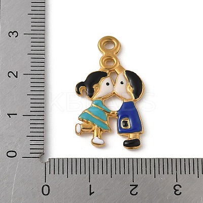 304 Stainless Steel Enamel Pendants LS-STAS-Z153-07G-02-1
