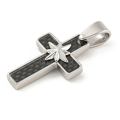 304 Stainless Steel Pendants STAS-F307-09P-1