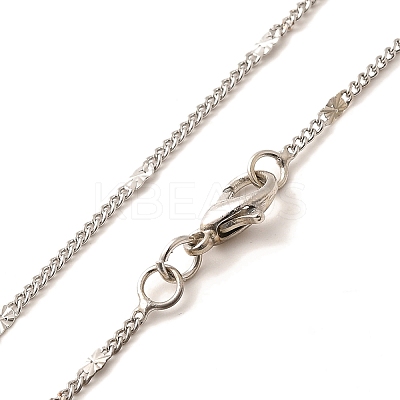 2mm Rack Plating Brass Twisted Chain Necklaces for Women Men MAK-L044-61P-1
