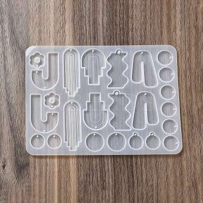 DIY Bohemian Style Geometrical Pendants Silicone Molds X-DIY-A039-01-1