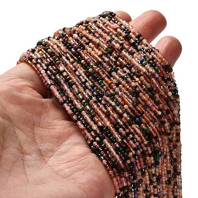 Natural & Synthetic Mixed Gemstone Beads Strands G-RM2025-A16-2mm-C-1