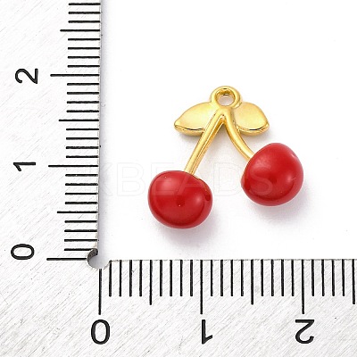 304 Stainless Steel Enamel Pendants STAS-E550-25G-1