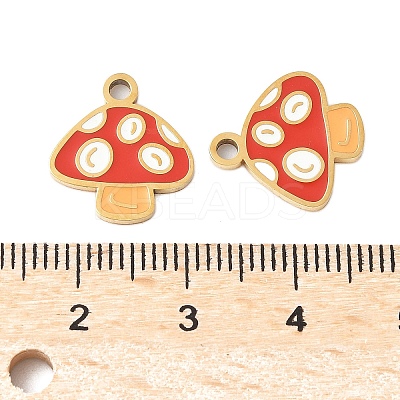 304 Stainless Steel Enamel Pendants STAS-R168-22G-02-1