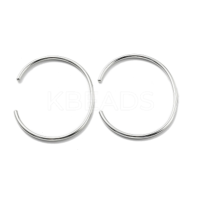 304 Stainless Steel Cuff Bangles for Women Men STAS-B082-08P-1
