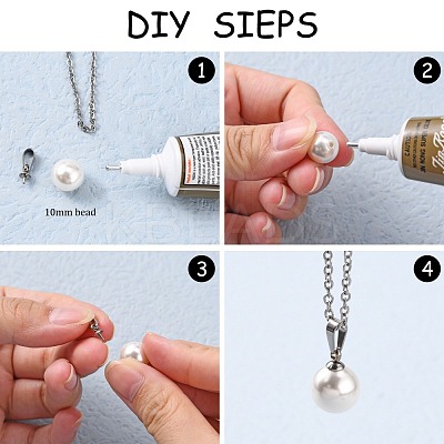 Tarnish Resistant 201 Stainless Steel Peg Bails Pendants STAS-E031-1-1