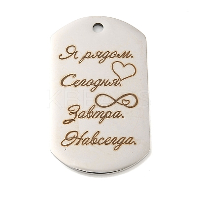 Non-Tarnish Valentine's Day 201 Stainless Steel Pendants STAS-L079-02P-05-1