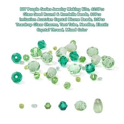 DIY Green Series Jewelry Making Kits DIY-YW0003-05C-1