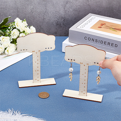 1 Set Wooden Earring Display Stands EDIS-BC0001-03-1