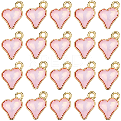 64Pcs Glass Charms FIND-SC0015-33B-1