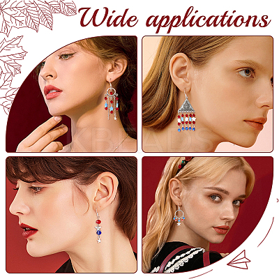 DIY Independance Day Theme Chandelier Earring Making Kit DIY-SC0018-41-1