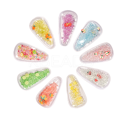 45Pcs 9 Colors Plastic with Resin and Polymer Clay Accessories RESI-CJ0001-175-1