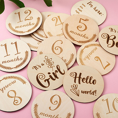 Basswood Milestone Cards WOOD-TA0001-41A-1