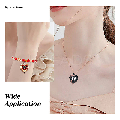 24Pcs 4 Styles Alloy Enamel Pendants ENAM-SC0004-73-1