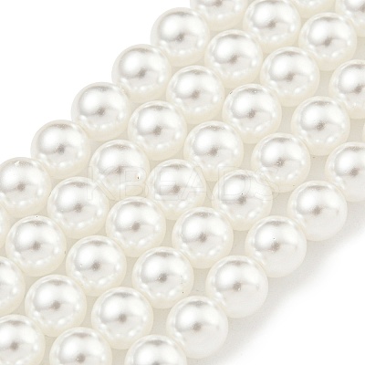Glass Pearl Beads Strands X-HY-G002-01C-01-1