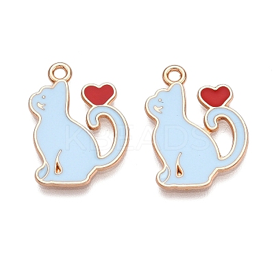 Alloy Enamel Pendants ENAM-T020-59D-1