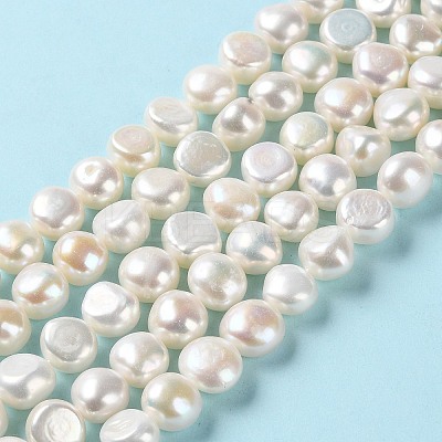 Natural Cultured Freshwater Pearl Beads Strands PEAR-E018-70-1