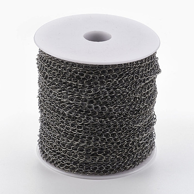 Brass Twisted Chains X-CHC-Q001-5x4mm-B-1