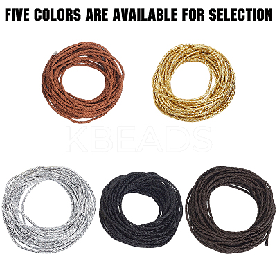 10M Round Imitation Leather Braided Cord WL-GF0001-32C-03-1