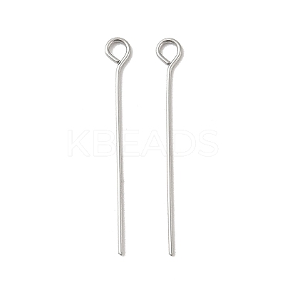 304 Stainless Steel Eye Pins STAS-K293-13P-0.6x26mm-1