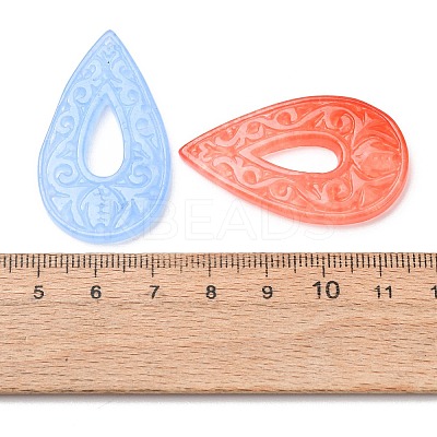 Dyed Natural Quartz Carved Pendants GG-CBA0022-06-1
