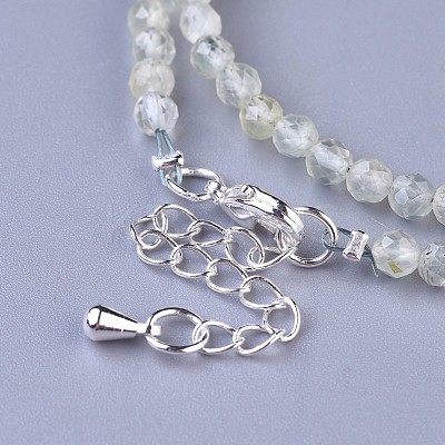 Natural Prehnite Beaded Necklaces NJEW-K114-B-A12-1