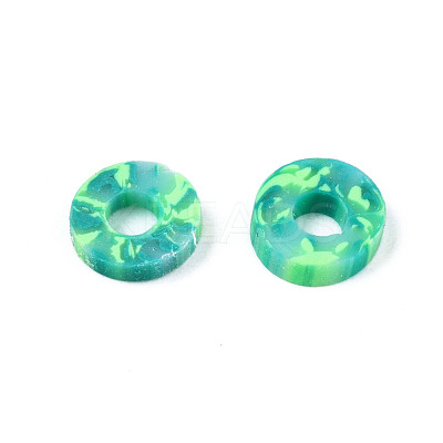 Handmade Polymer Clay Beads Strands CLAY-R089-6mm-167-1