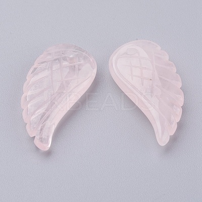 Natural Rose Quartz Pendants G-E435-B-17-1