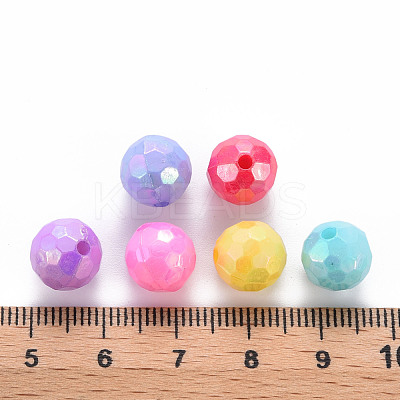 Opaque Acrylic Beads TACR-S154-61F-1