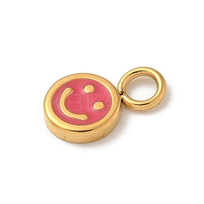 Ion Plating(IP) 304 Stainless Steel Enamel Charms STAS-G351-03G-03-1