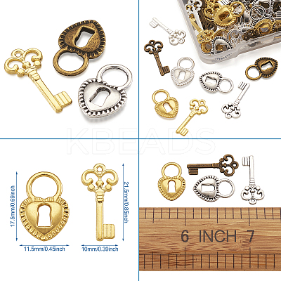 Tibetan Style Alloy Pendants TIBEP-TA0002-35-1