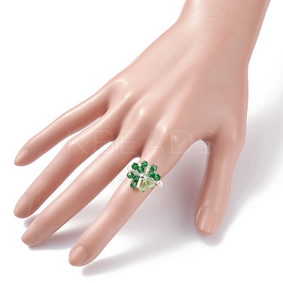 Snowflake Finger Rings RJEW-TA00023-01-1