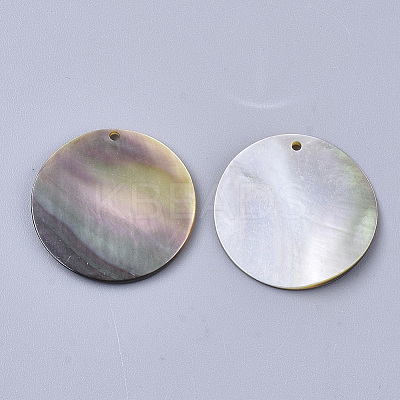 Black Lip Shell Pendants X-SSHEL-S251-36C-1