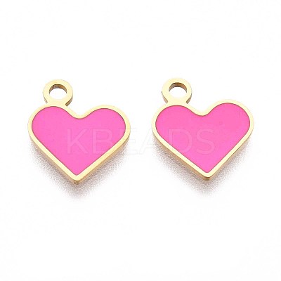 304 Stainless Steel Enamel Charms STAS-L022-483G-01-1