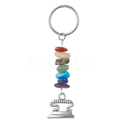 Tibetan Style Zinc Alloy Keychains KEYC-JKC00728-04-1