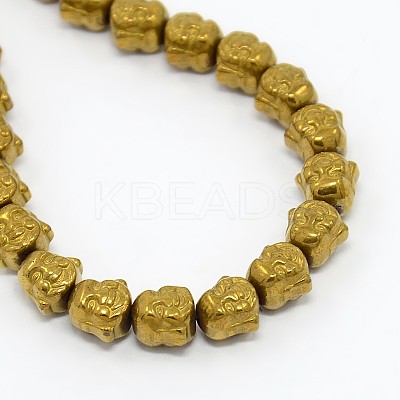 Electroplate Non-magnetic Synthetic Hematite Beads Strands LS-G-J181-05-1